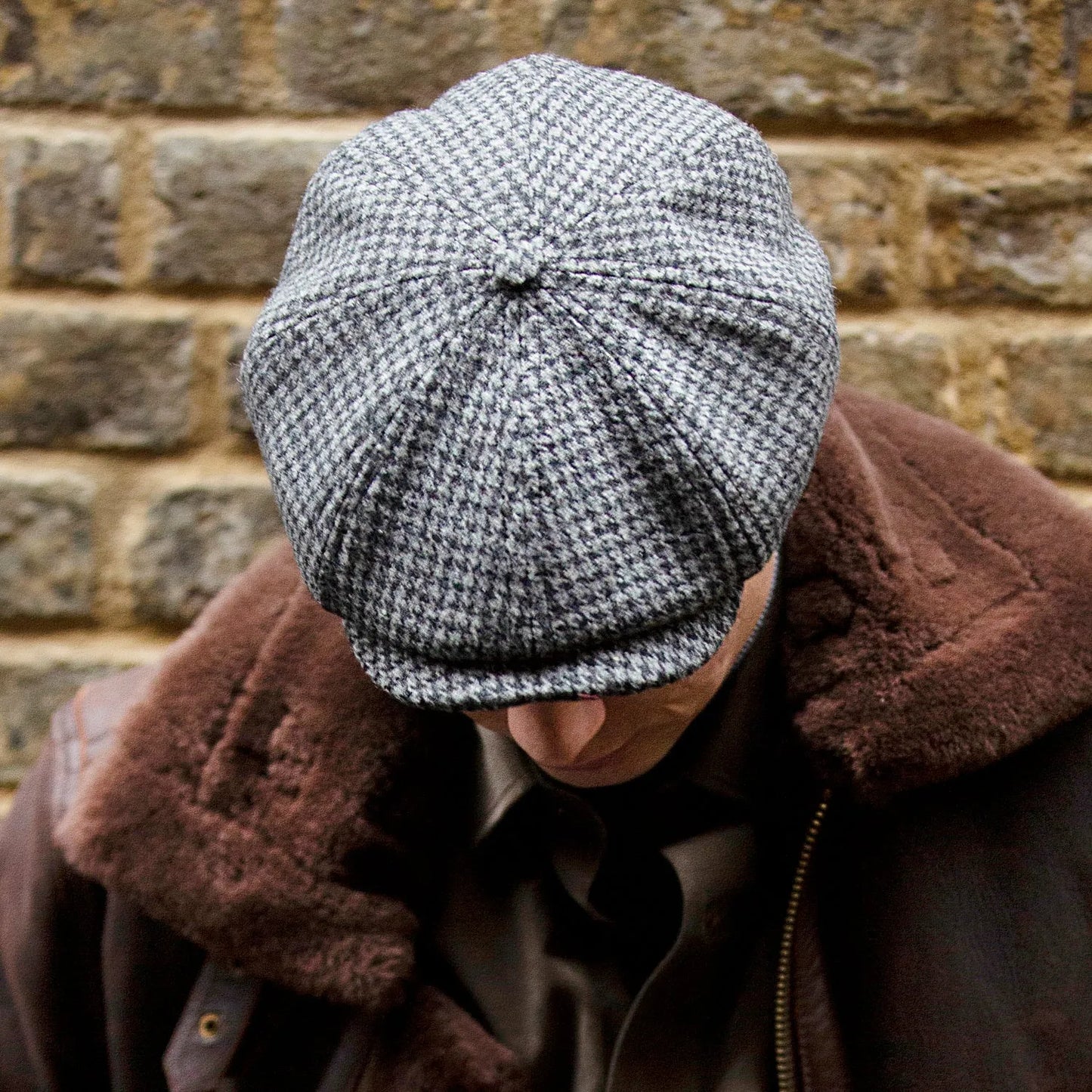 Signature Tweed 'Big Boy' Bakerboy Cap